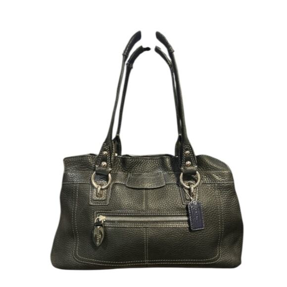 Coach Handbags - Coach black leather Penelope large shopper purse